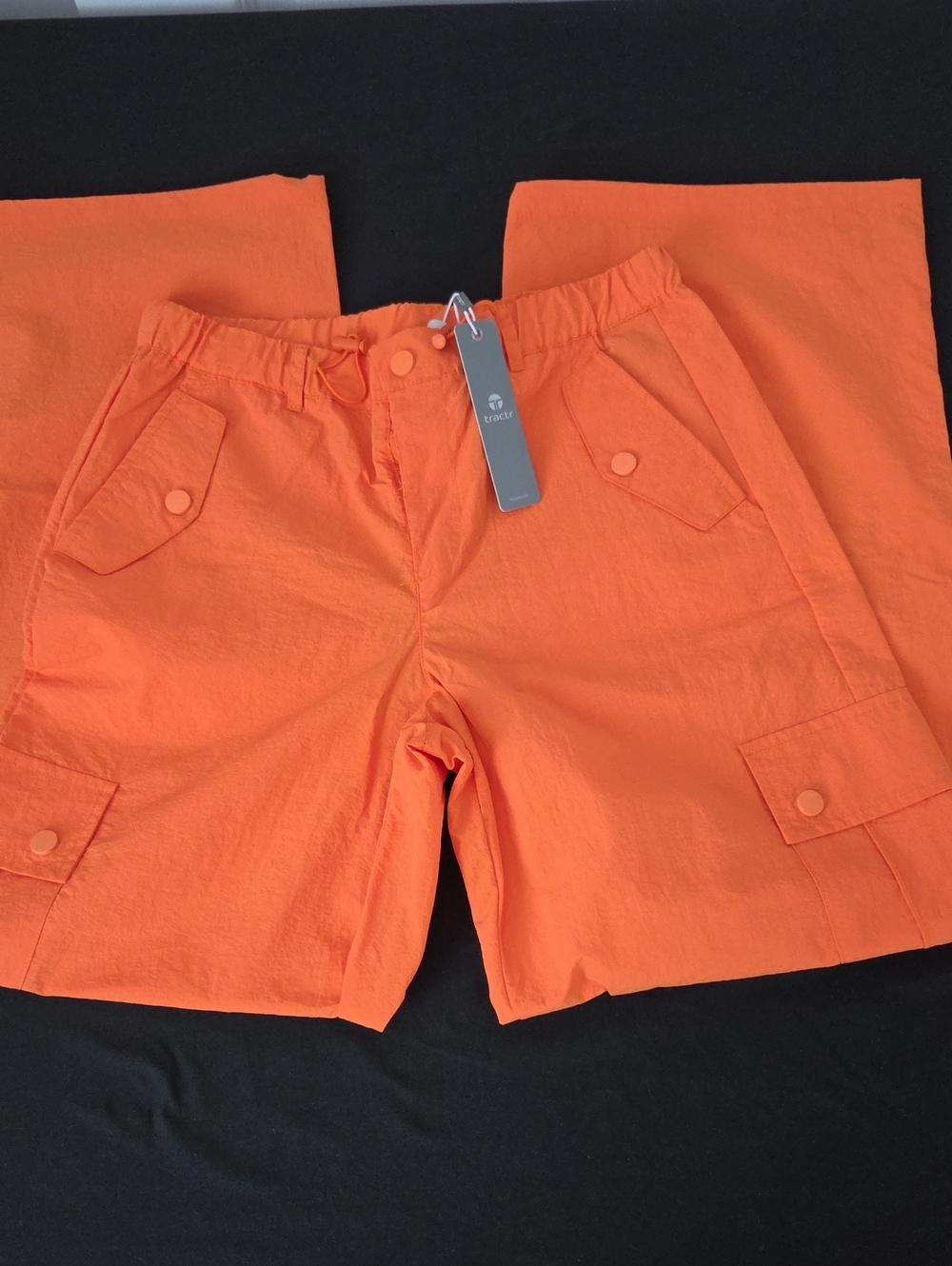 Tractr Orange Utility Pants with 6 Pockets